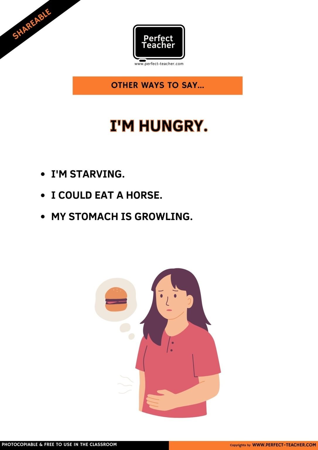 OTHER WAYS TO SAY: I’M HUNGRY
