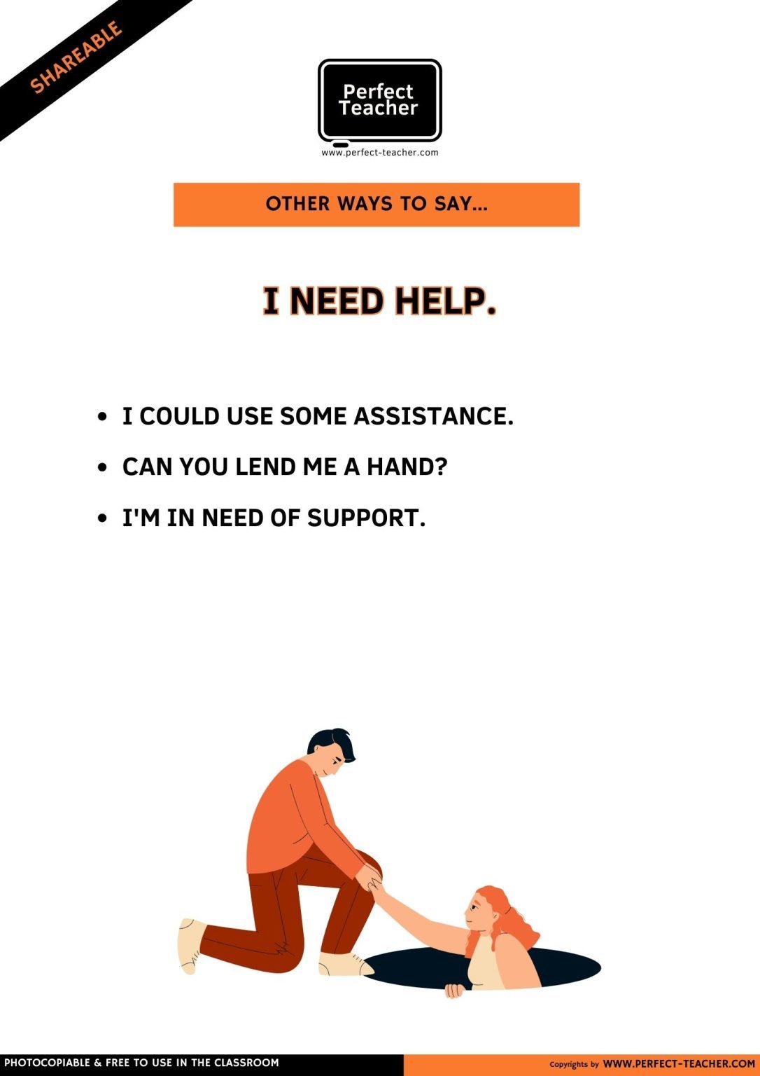 OTHER WAYS TO SAY: I NEED HELP