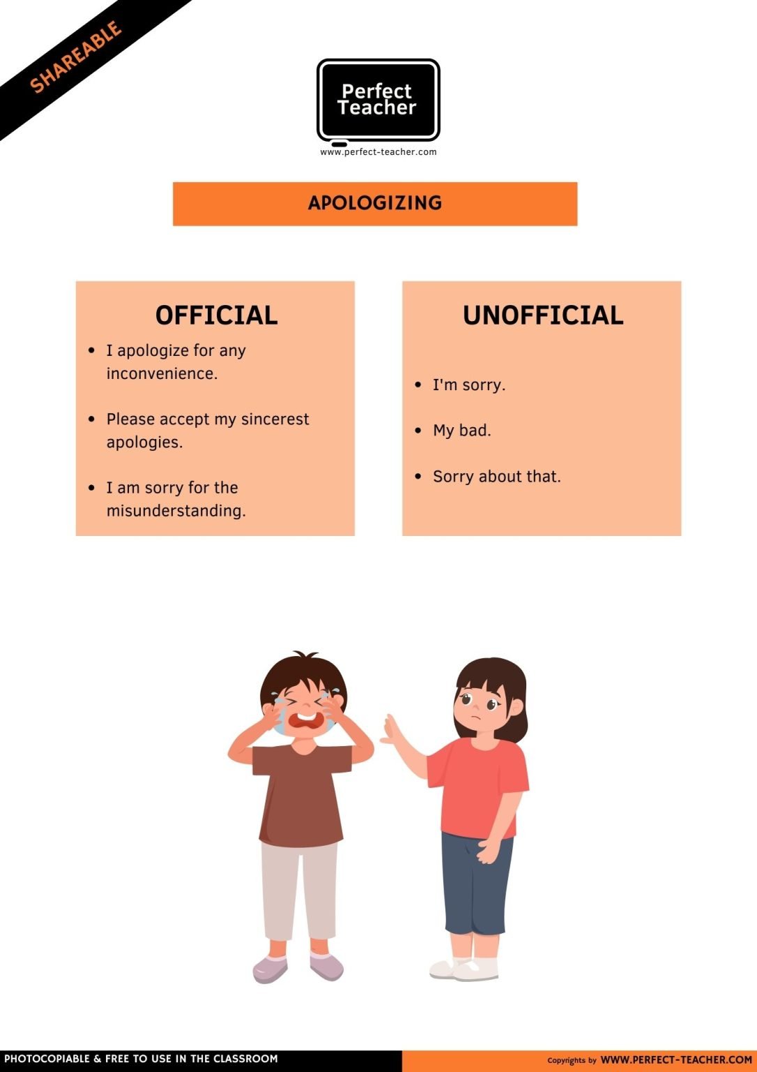 APOLOGIZING