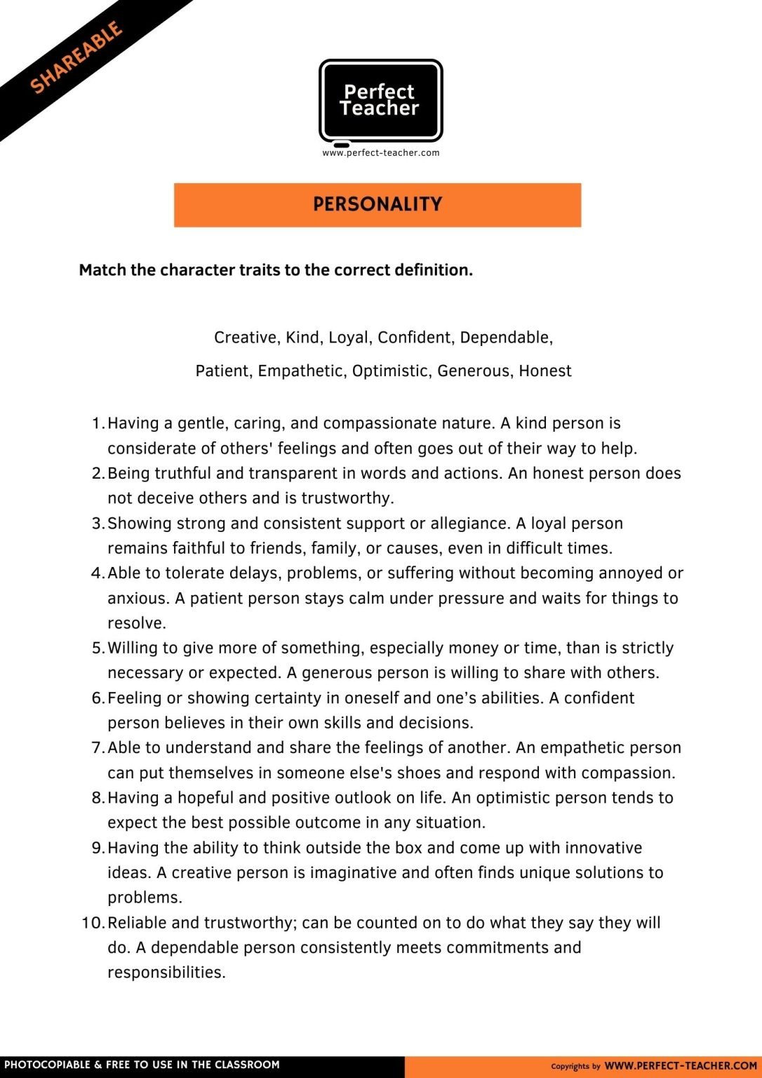 PERSONALITY