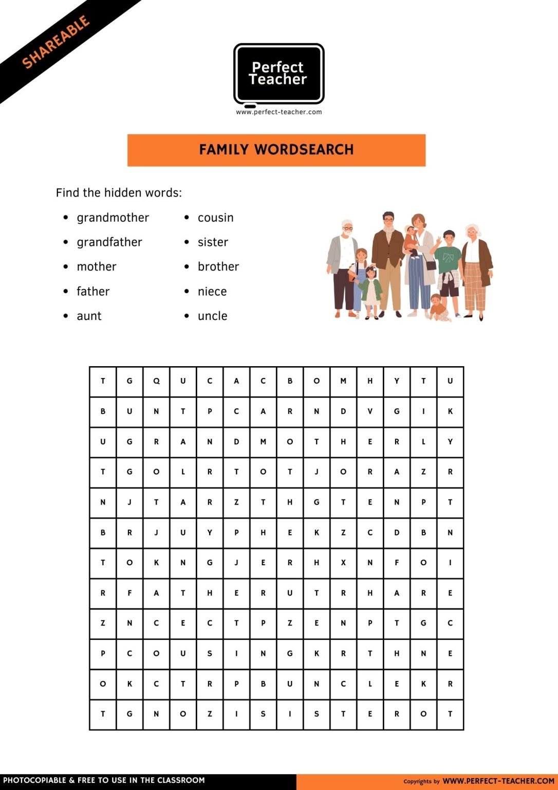 FAMILY WORDSEARCH