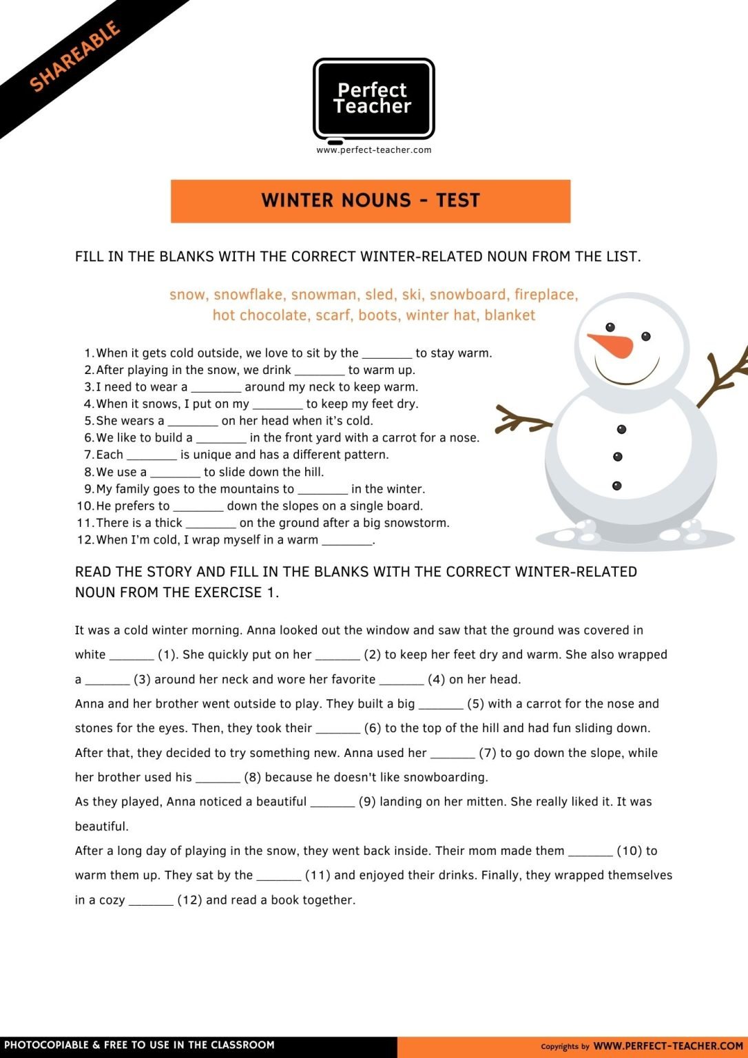 WINTER NOUNS
