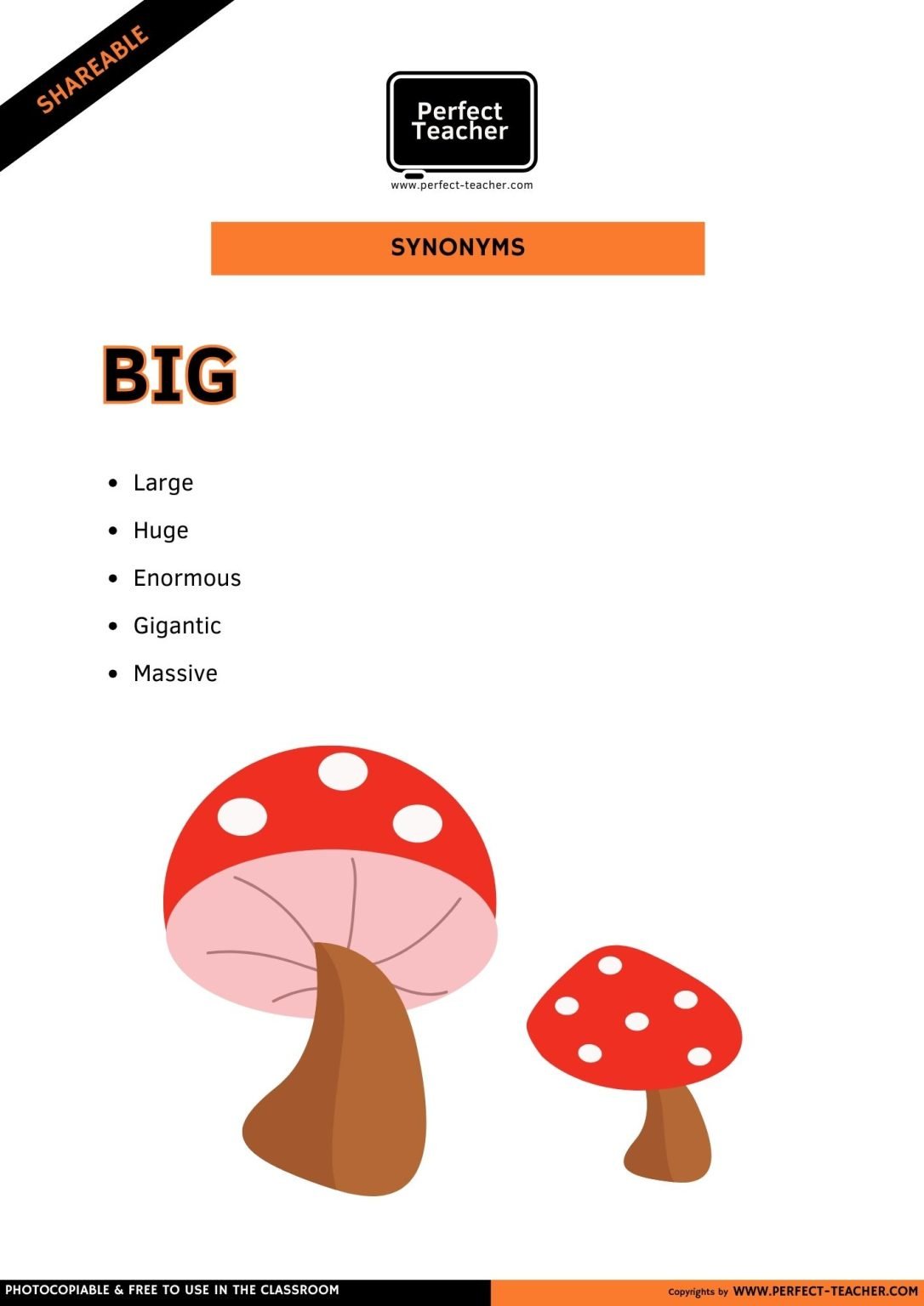 SYNONYMS: BIG