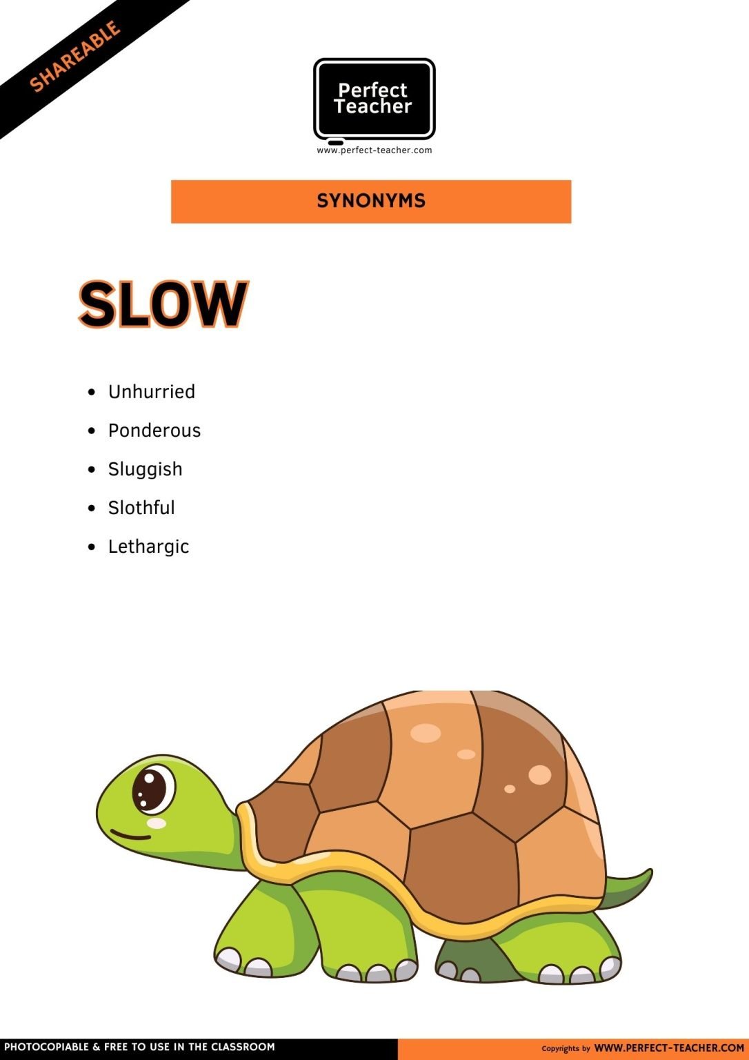 SYNONYMS: SLOW