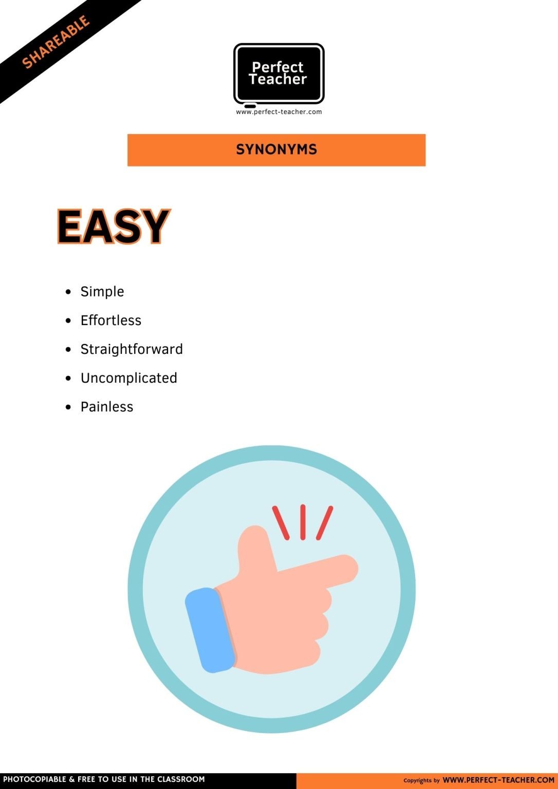 SYNONYMS: EASY