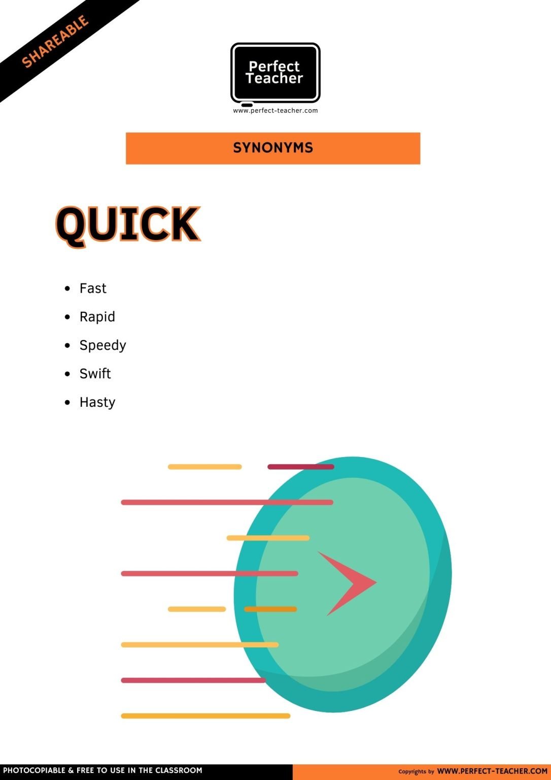 SYNONYMS: QUICK