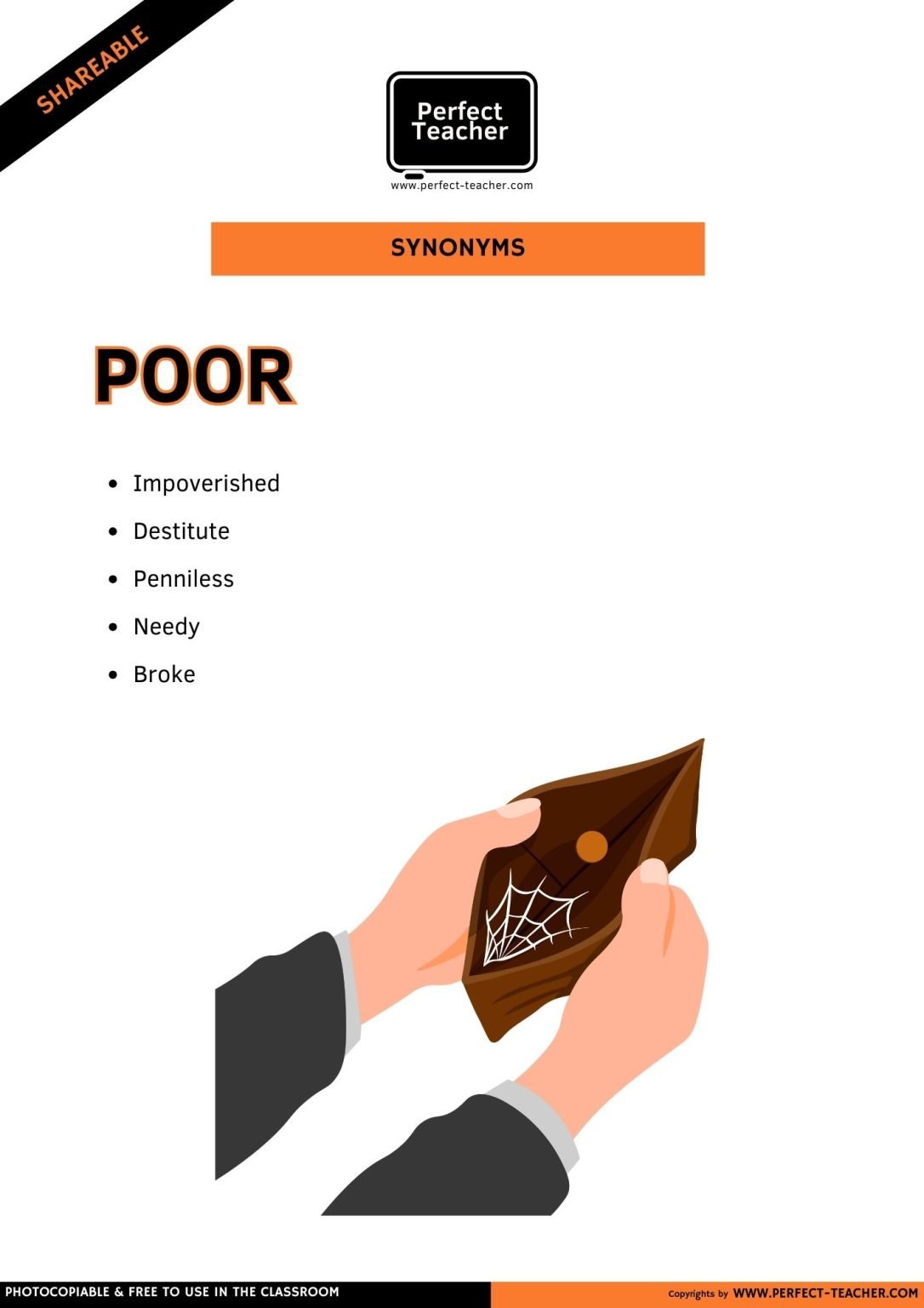SYNONYMS: POOR