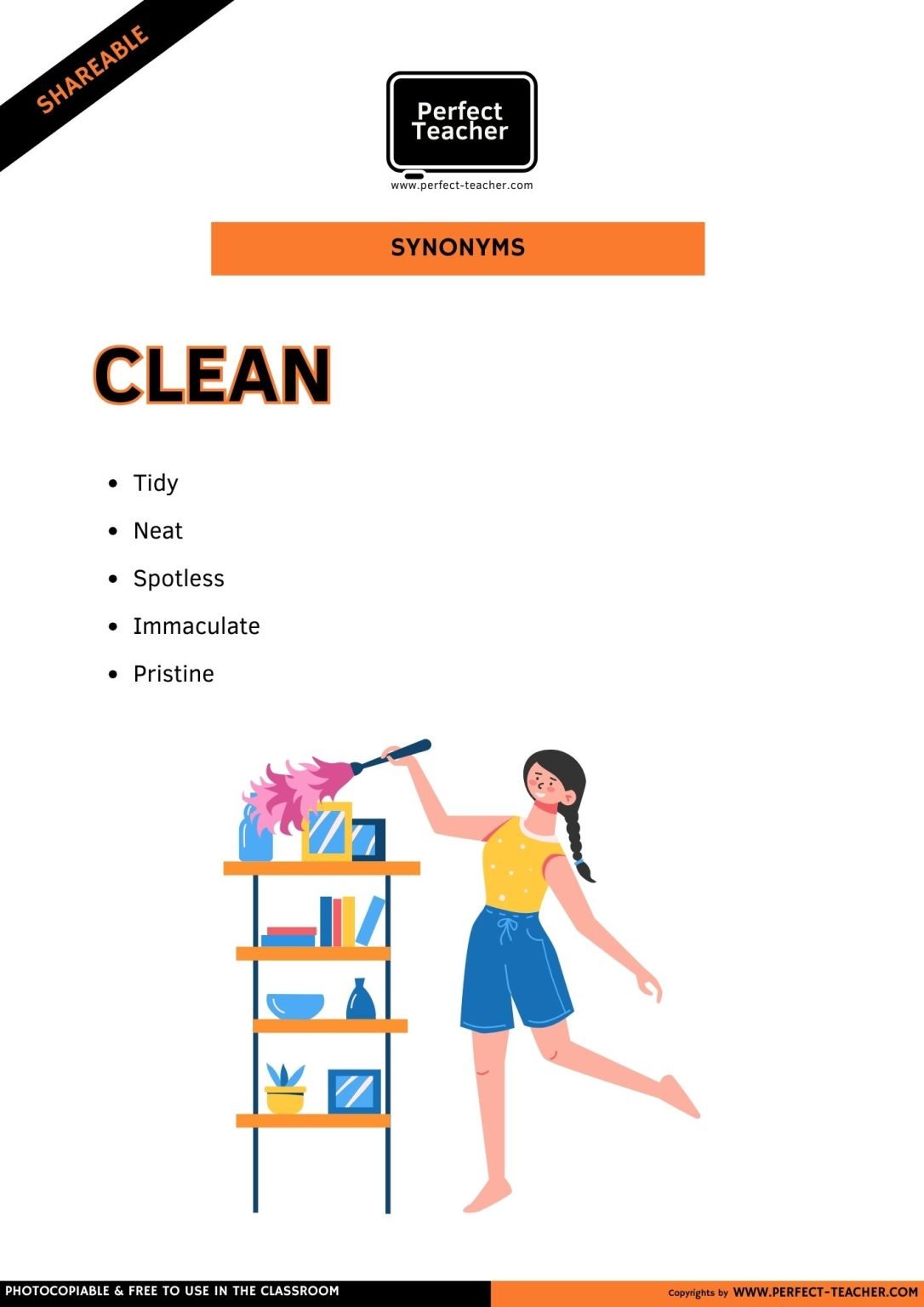 SYNONYMS: CLEAN