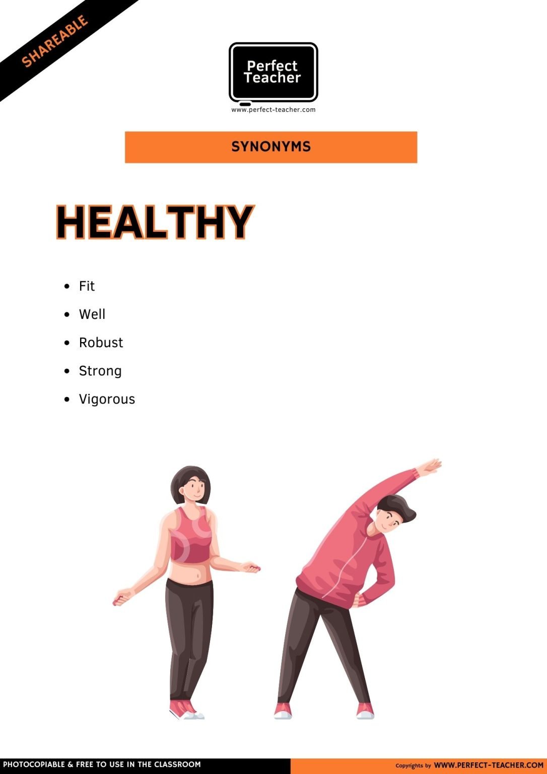 SYNONYMS: HEALTHY