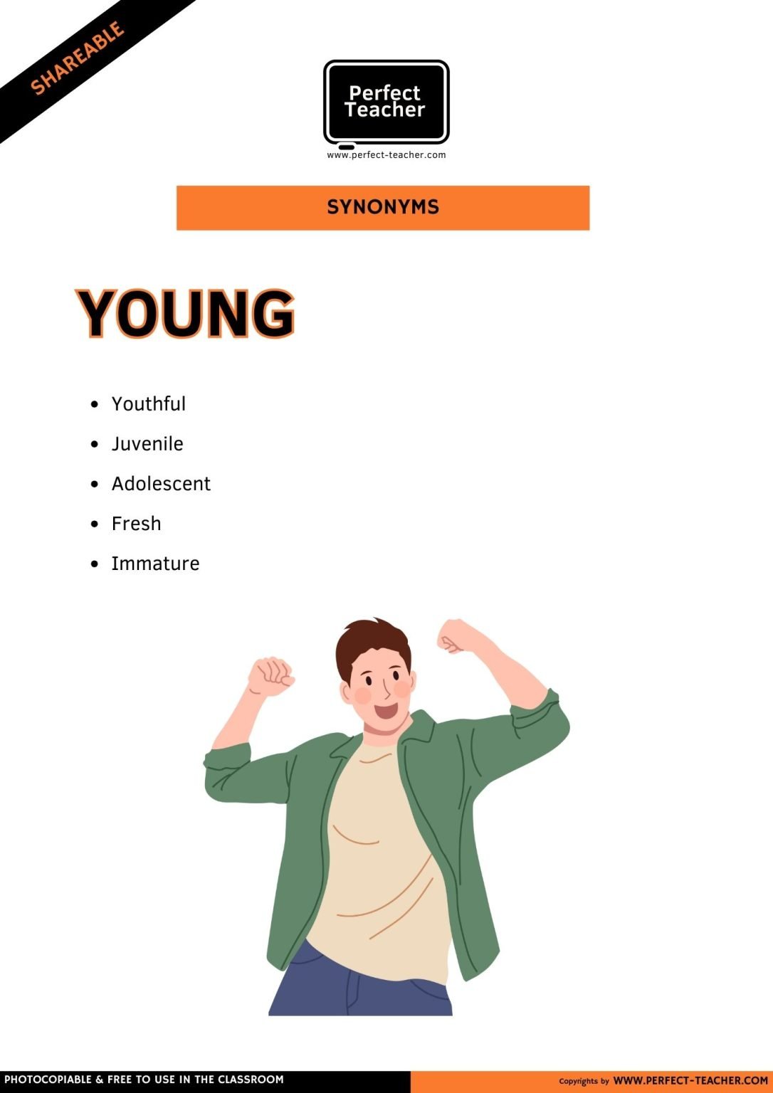 SYNONYMS: YOUNG