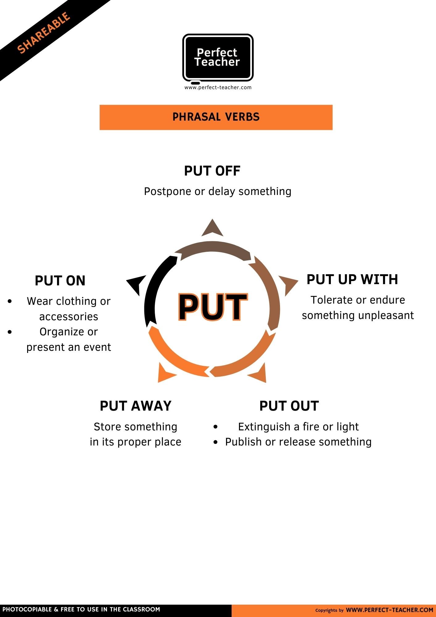PHRASAL VERB: PUT