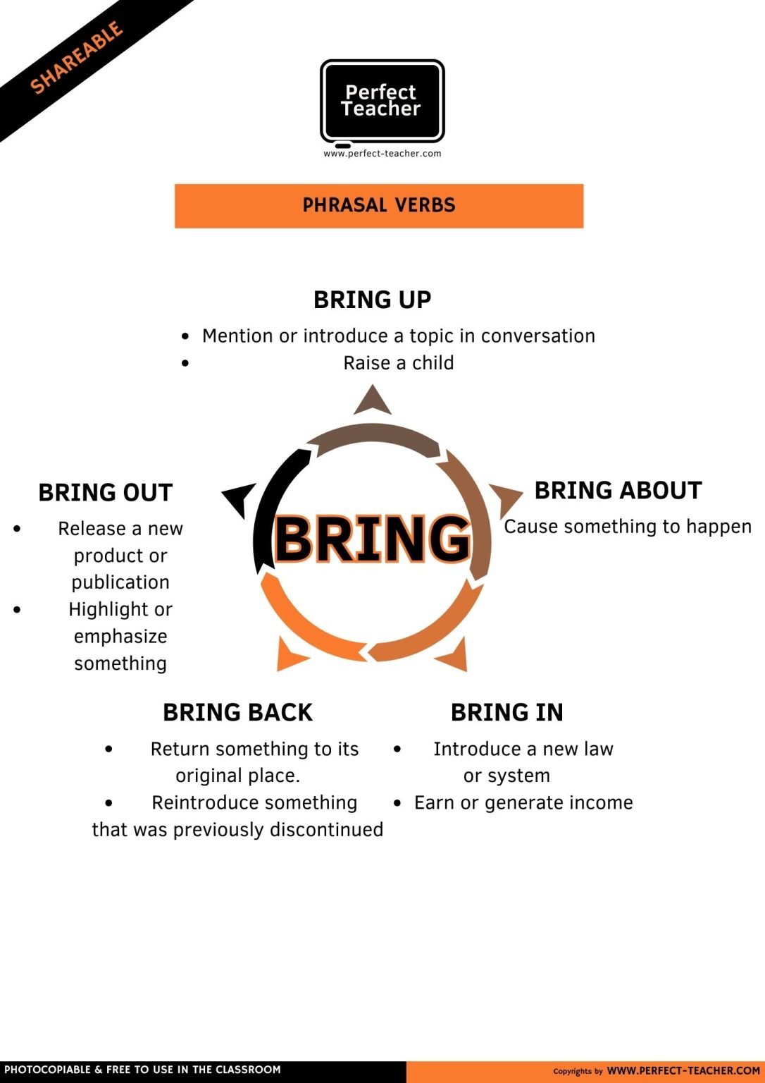 PHRASAL VERB: BRING