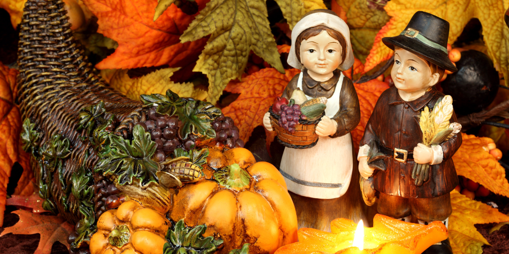 ESL lesson for elementary students on Thanksgiving vocabulary, traditions, and history.